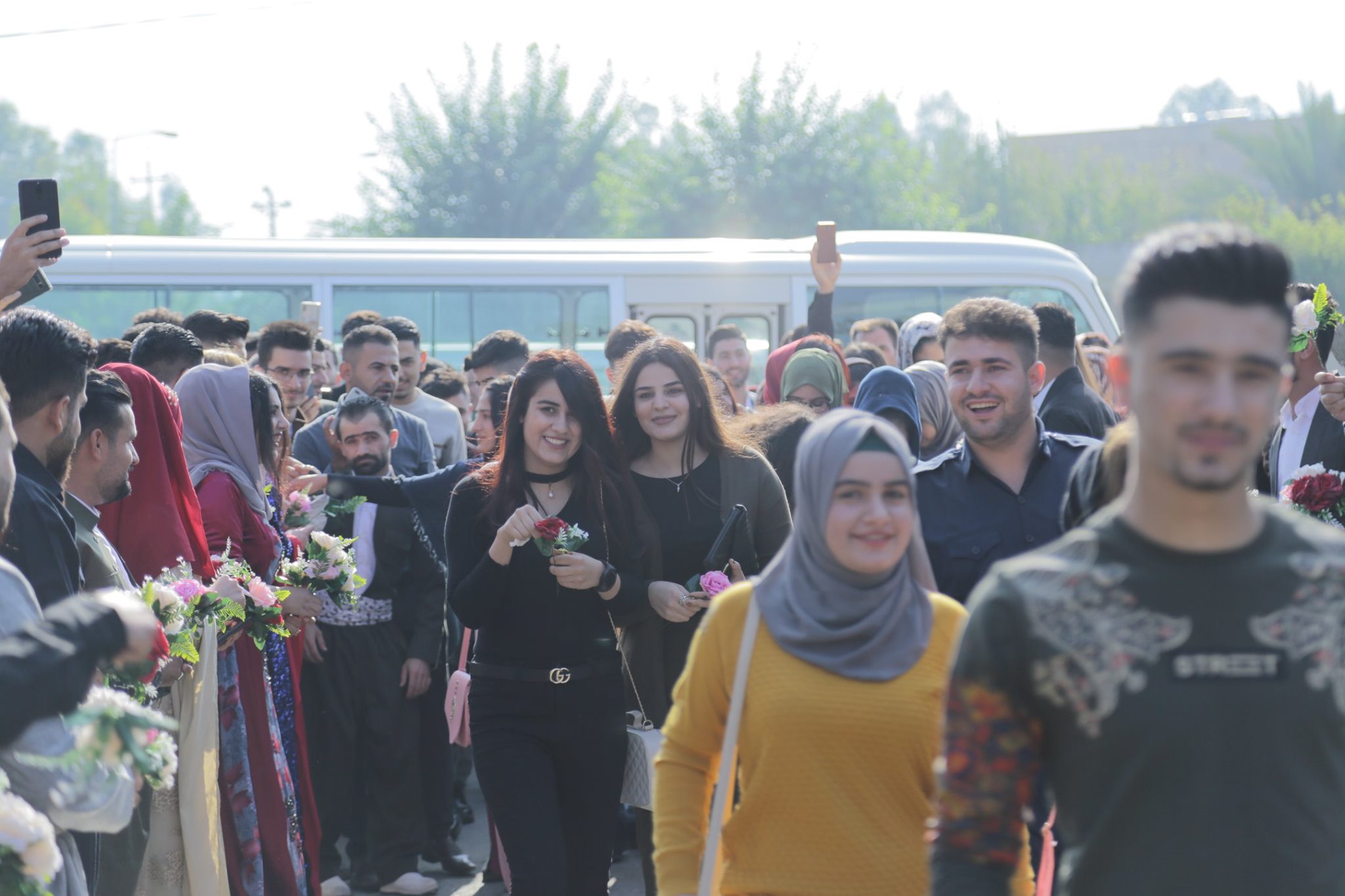 له‌ په‌یمانگه‌ی ته‌كنیكی دوكان به‌ گوڵ و شیرینی پێشوازی له‌ قوتابیانی قۆناغی یه‌ك كرا